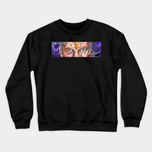 Twelfth Doctor - digital stained glass artwork Crewneck Sweatshirt